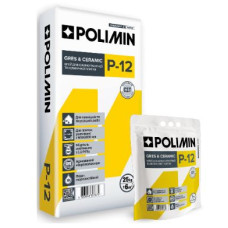 Клей для плитки "Gres & Ceramic" "P-12" ТМ "Полімін" (Polimin) 25кг