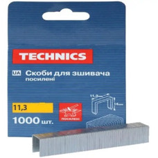 Скоби для степлеру 11,3х14мм посилені (пак. 1000шт) ТМ "TECHNICS"