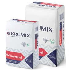 Штукатурка гіпсова KM Universal легка ТМ "КРУМіКС" (КRUMIX) 30,0кг (пал. 1,2т)
