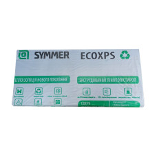 Пінополістирол "ПСЕ-35-ГФ" 30х550х1200мм ECOXPS (чорний-сірий) ТМ "SYMMER" (пак. 14шт)