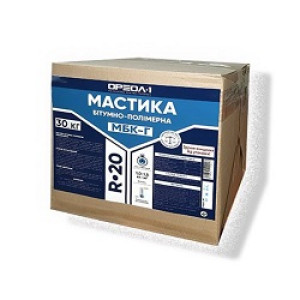 Мастика "МБК-Г R-20" бітумно-полімерна ТМ "ОРЕОЛ-1" 30,0кг