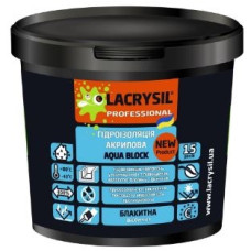 Мастика гідроізоляційна "AQUA BLOCK" (блакитна) ТМ "LACRYSIL" 3,0кг
