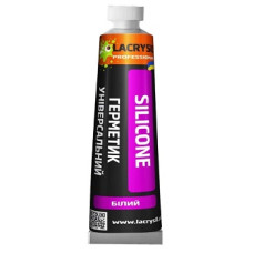 Герметик силіконовий "УНІВЕРСАЛЬНИЙ" (Білий) ТМ "LACRYSIL" 50г (50ml)