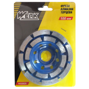 Фреза алмазна Ø100х14х22.23мм ТМ "Werk" арт.4432620