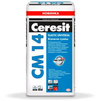 Клей для плитки "СМ 14 " ТМ "ЦЕРЕЗІТ" (CERESIT) 25,0кг (пал. 1,35т)