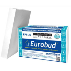Пінопласт "ЕРS-30" 100х1000х1000мм ТМ "EUROBUD" (пак. 0,6м³ / 6 шт)