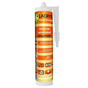 Герметик акриловий "КОЛЬОРОВИЙ" (Дуб) ТМ "LACRYSIL" 400г