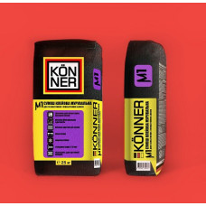Клей для газобетону "М-1" (мурування) ТМ "КЬОННЕР" (КӦNNER) 25,0кг (пал. 1,35т)