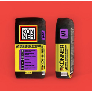 Клей для газобетону "М-1" (мурування) ТМ "КЬОННЕР" (КӦNNER) 25,0кг (пал. 1,35т)