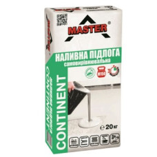 Підлога наливна "CONTINENT" самовирівнювальна (3-50мм) ТМ "МАСТЕР" (MASTER) 25,0кг (пал. 1,35т)