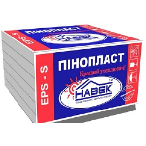 Пінопласт "ЕРS-30-S" 50х1000х1000мм ТМ "НАВЕК" (пак. 0,5м³ / 10 шт)