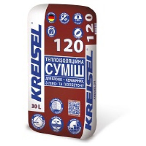Суміш теплоізоляційна для кладки 120 ТМ "Крайзель" (KREISEL) 18кг (30л) (пал. 40шт)