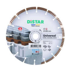 Диск алмазний 3D "Universal" 1A1RSS/C3 Ø230x2,3/1,5x10x22,23мм 16-HIT для бетону ТМ "DISTAR"