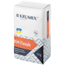 Шпаклівка гіпсова KM Finish фінішна ТМ "КРУМіКС" (КRUMIX) 5,0кг (пал. 1,26т)