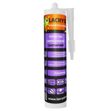 Герметик силіконовий "САНІТАРНИЙ" (Прозорий) ТМ "LACRYSIL" 280г