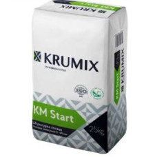 Штукатурка гіпсова КМ Start стартова ТМ "КРУМіКС" (КRUMIX) 25,0кг (пал. 1,125т)