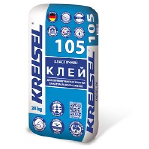 Клей для плитки еластичний, керамограніт та натур. камінь 105 Крайзель (KREISEL) 25 кг (пал. 54 шт)