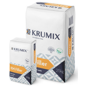 Шпаклівка для швів KM Filler ТМ "КРУМіКС" (КRUMIX) 5,0кг (пал. 1,26т)