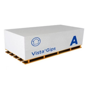 Гіпсокартон стіновий VistaGips (GKB) 2500х1200х12,5мм ТМ "RIGIPS" (пал. 60шт/1,26т)