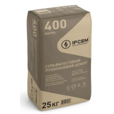 Цемент cульфатостійкий пуцолановий IFCEM CEM IV/B(P-V) 400 (32,5 R) 25кг (пал. 1,4т)