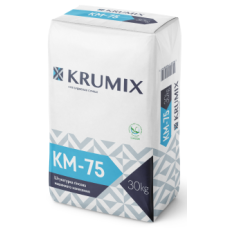 Штукатурка гіпсова КМ-75 машинна ТМ "КРУМіКС" (КRUMIX) 30,0кг (пал. 1,2т)