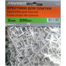 Хрестики для плитки 2,0мм (пак. 200шт) ТМ "FAVORIT"