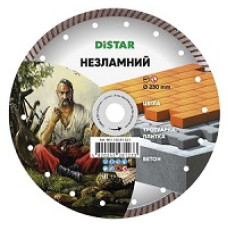Диск алмазний "НЕЗЛАМНИЙ" Turbo Ø230x2,3х9x22,23мм кераміка, цегла, бетон ТМ "DISTAR"