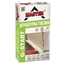 Штукатурка гіпсова "G-START" стартова ТМ "МАСТЕР" (MASTER) 30,0кг (пал. 1,2т)