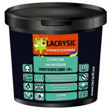 Герметик акриловий "МОНТАЖНІ ШВИ (В)" внутрішні (Білий) ТМ "LACRYSIL" 3,0кг