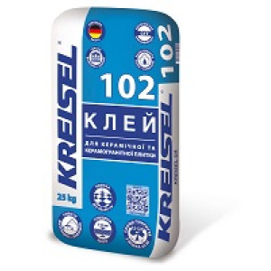 Клей для керамічної та керамогранітної плитки "102" ТМ "Крайзель" (KREISEL) 25кг (54шт)