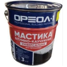 Мастика "УНІВЕРСАЛЬНА R-15" бітумно-каучукова ТМ "ОРЕОЛ-1" 3,0кг