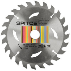 Диск пильний Ø160х20/16мм 24T для деревини ТМ "SPITCE"