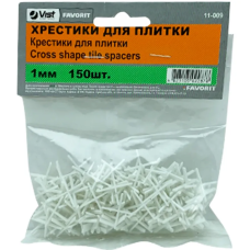 Хрестики для плитки 1,0мм (пак. 150шт) ТМ "FAVORIT"