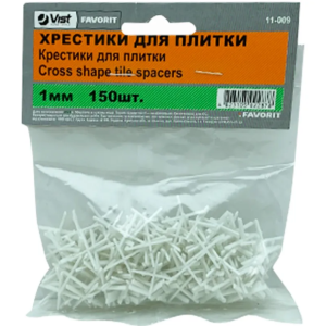 Хрестики для плитки 1,0мм (пак. 150шт) ТМ "FAVORIT"