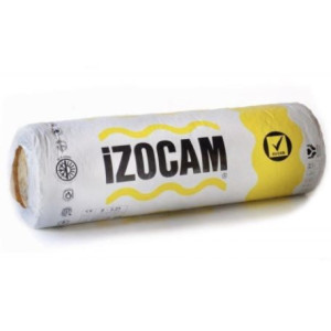 Вата мінеральна ФОЛЬГА 50х1200х12500мм ТМ "IZOCAM" (рул. 15м²)
