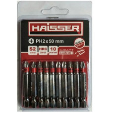 Набір біт PH2 х 50мм (пак. 10шт) магнітні ТМ "HAISSER" арт.2712704